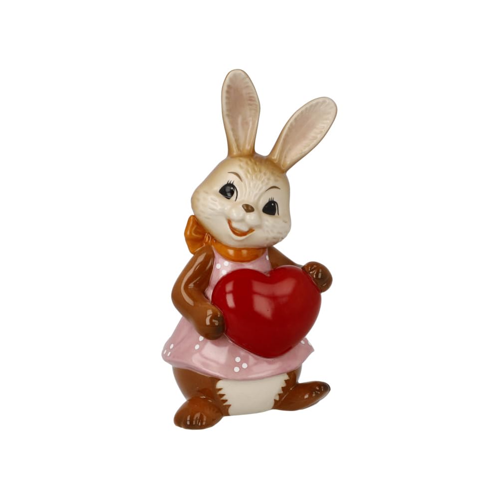 Goebel Rabbit Figurine Alles Liebe!, Made of Stoneware, Dimensions: 6.5 x 5.5 x 12 cm, 66-845-83-1