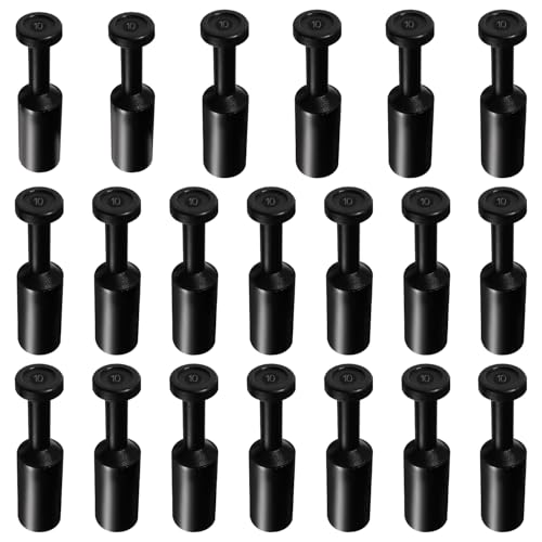 VooGenzek - VooGenzek 20 Pièces 10mm OD Obturation Pneumatique, Bouchons Raccords à Pousser, Lot de Bouchons d'obturation de Style Bouchon Pneumatique, pour Raccords de Raccordement de Tube de 10mm, Noir