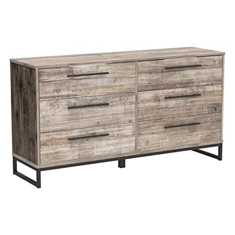 Ashley Neilsville Industrial 6 Drawer Dresser Cover