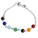 JOVIVI® 7 Chakra Stone Bracelet Crystal Reiki Healing Balancing- Pack of 2pc