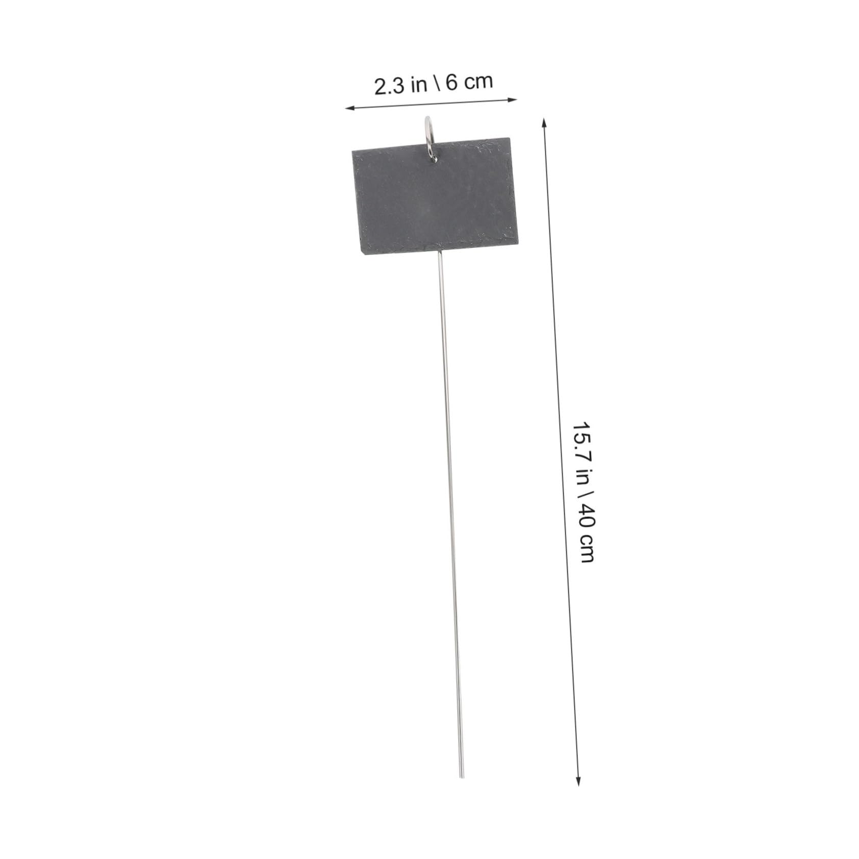 HEMOTON Étiquettes de Plantes en Fer Noir Résistantes, Marqueurs de Jardin Écriture Facile, Forme Simple Décorative pour Décorer Votre Jardin