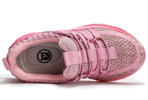 Image of DADAWEN Boys Girls Sneakers Kids Lightweight Breathable Tennis Shoes Strap Running Athletic Shoes for Toddler /Little Kid /Big Kid