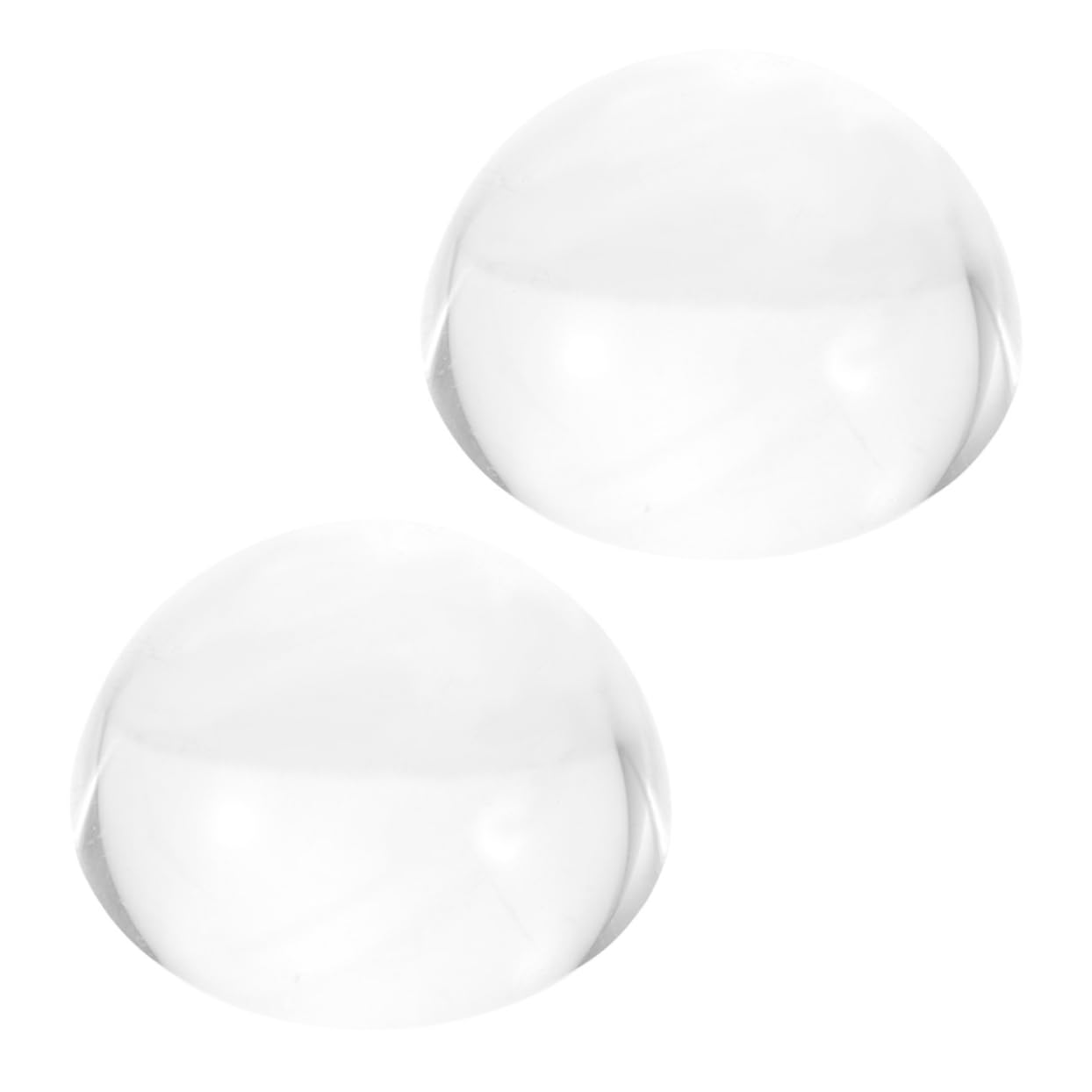 OFFIGAM 2pcs Glass Hemisphere Paperweight Calligraphy Training Paperweight Decorative Block Weight for Desk
