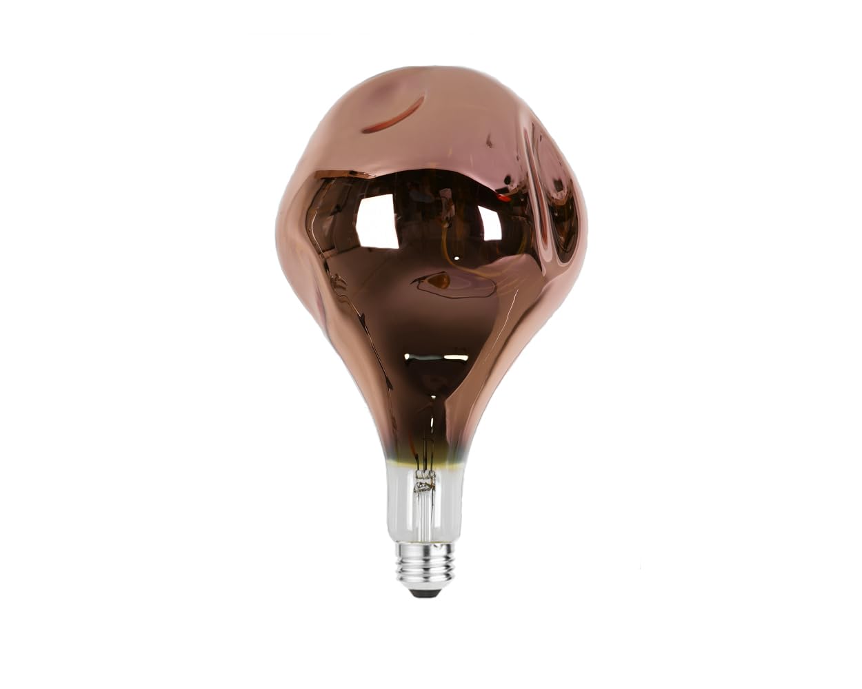 LED FIliment Glühbirne 6W Kupfer Glas Finish, E27 übergroße LED Glühbirne dimmbares Rose Gold 1pack