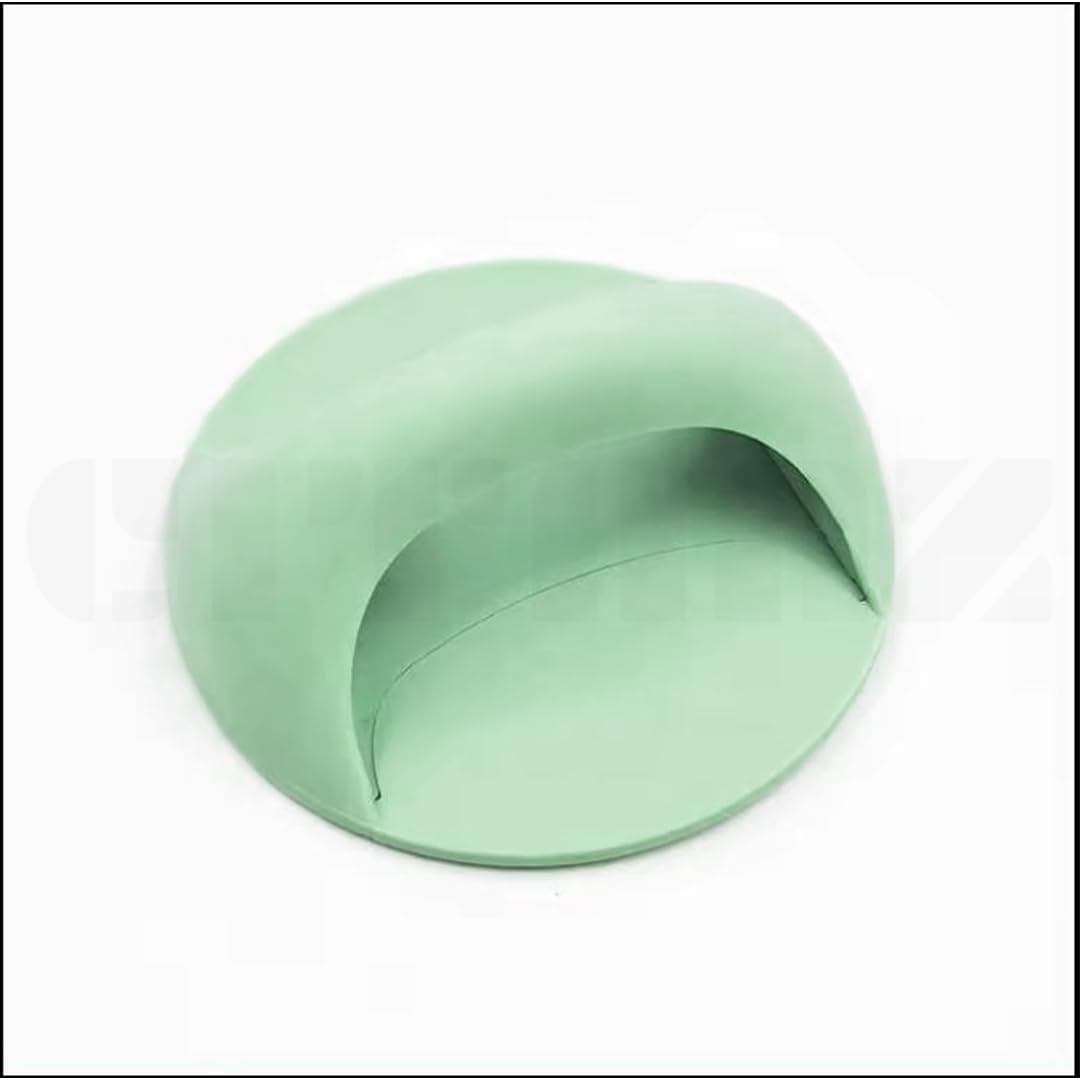 Self-Adhesive ABS Drawer Paste Handle Sliding Door Cabinet Window Handle Door Handle Wardrobe Glass Handle. (2, Green)