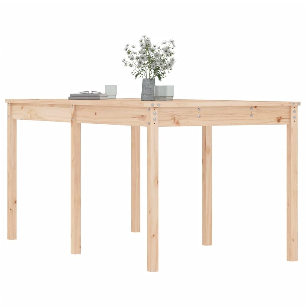 Stół ogrodowy 159,5 x 82,5 x 76 cm lite drewno sosnowe | Wytrzymały blat stołu, stabilna rama drewniana, na taras i balkon, z instrukcją montażu