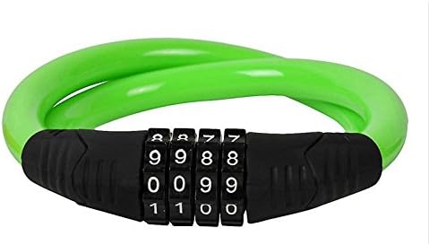 4 Digit Combination Password Lock Bicycle - Jakroo Steell Wire Cable Bike Bicycle 4 Digit Combination Password Lock green