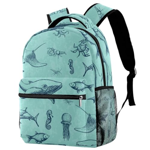 Sac de voyage décontracté baleine océan pour les escapades des ados