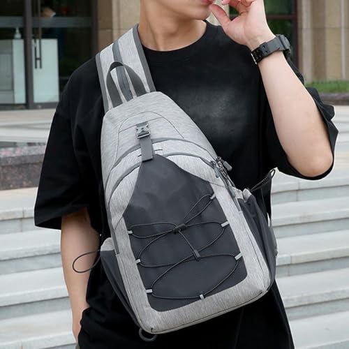 Bandolera de pecho hombre y mochila casual portátil para deporte y viaje 2