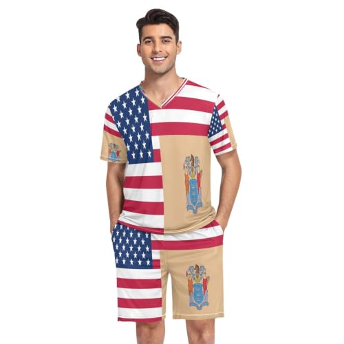 Camisa de pijama de Nueva Jersey para noches frescas de verano en el hogar