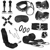 BDSMYOU BDSM Set Sex Geschenke für Paare,12 Pcs Sex Toyset für Paar Set,Handschellen Sex Bett Bondage Fesseln Sexspielzeug für Paare,Erotischer Adventskalender,Sexspielzeug für Paare Extrem Sex