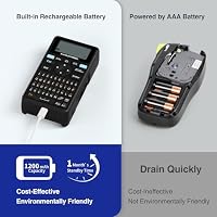 SUPVAN E11 Keyboard & Bluetooth Label Maker Machine with 4 Tapes — image 3