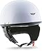 Produktbild Moto Helmets® D22 White · Brain-Cap · Halbschale Jet-Helm Motorrad-Helm Roller-Helm Retro · Fiberglas Schnellverschluss SlimShell Tasche M (57-58cm)
