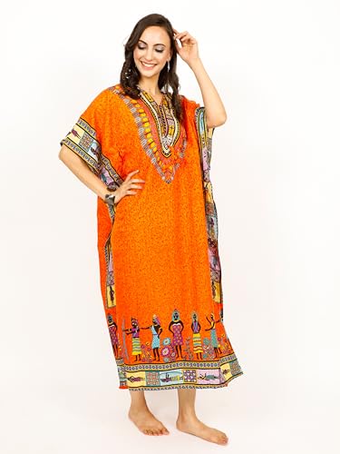 Tengru Lifestyle ELKAF-TEAL Ladies Kaftans Tunic Kimono Maxi Women Dashiki African Caftan Plus Size Lounge Girls Kimono thumb #2