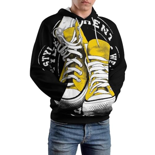 Hoody sweat jaune UMENG le pull à capuche confortable qui ne se déforme pas
