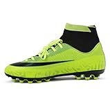 * Tragestil: Vorderriemen MSSugar Herren Fußballschuhe High Top Fußballschuhe Teenager Trainingsschuhe Outdoor Sneakers Stiefel Jungen Junior Rugby Stiefel,Green,38