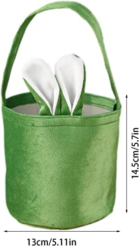 5 Pcs Easter Bunny Tote Bags Easter Bunny Bags Easter Bunny Baskets For Easter Eggs Hunt Easter Part
