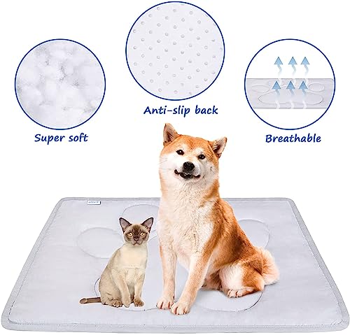 2 Pack Dog Crate Pad (23″x 36″), Dog Crate Mat with Anti-Slip Bottom, Dog Mats for Sleeping, Breathable Dog Crate Bed Kennel Pad, Washable Dog Bed Crate Mat, Navy&Grey 2 Pack Dog Crate Pad (23″x 36″), Dog Crate Mat with Anti-Slip Bottom, Dog Mats for Sleeping, Breathable Dog Crate Bed Kennel Pad, Washable Dog Bed Crate Mat, Navy&Grey