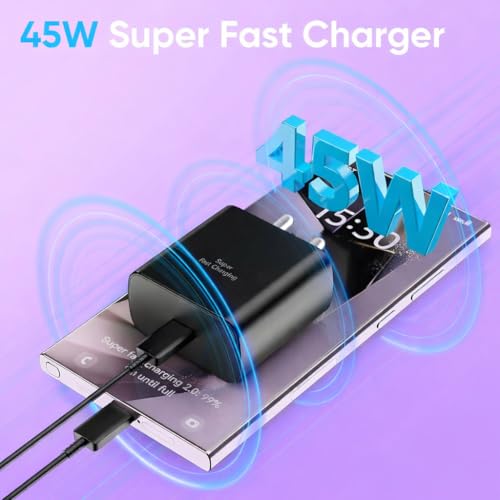 Image of 25W PD 3.0 Type C Fast Charging Adapter for Samsung Galaxy M17|M07|M36|M06|A55|A35|F06|S25 fe|S22|S24|F36|F16|M35|S23|A06|S25 Plus|Tab S11| 25W for Samsung Phones (HS 45 /JS2)