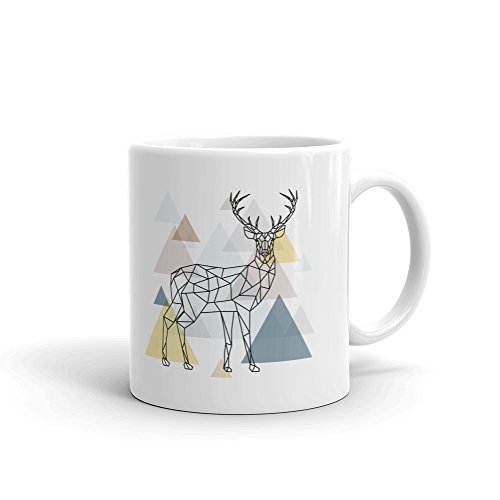 DV Mugs Ltd Awesome Abstrait Cerf Mug  Cerf Snowboard Ski Animaux Sauvages Cadeau # 8147