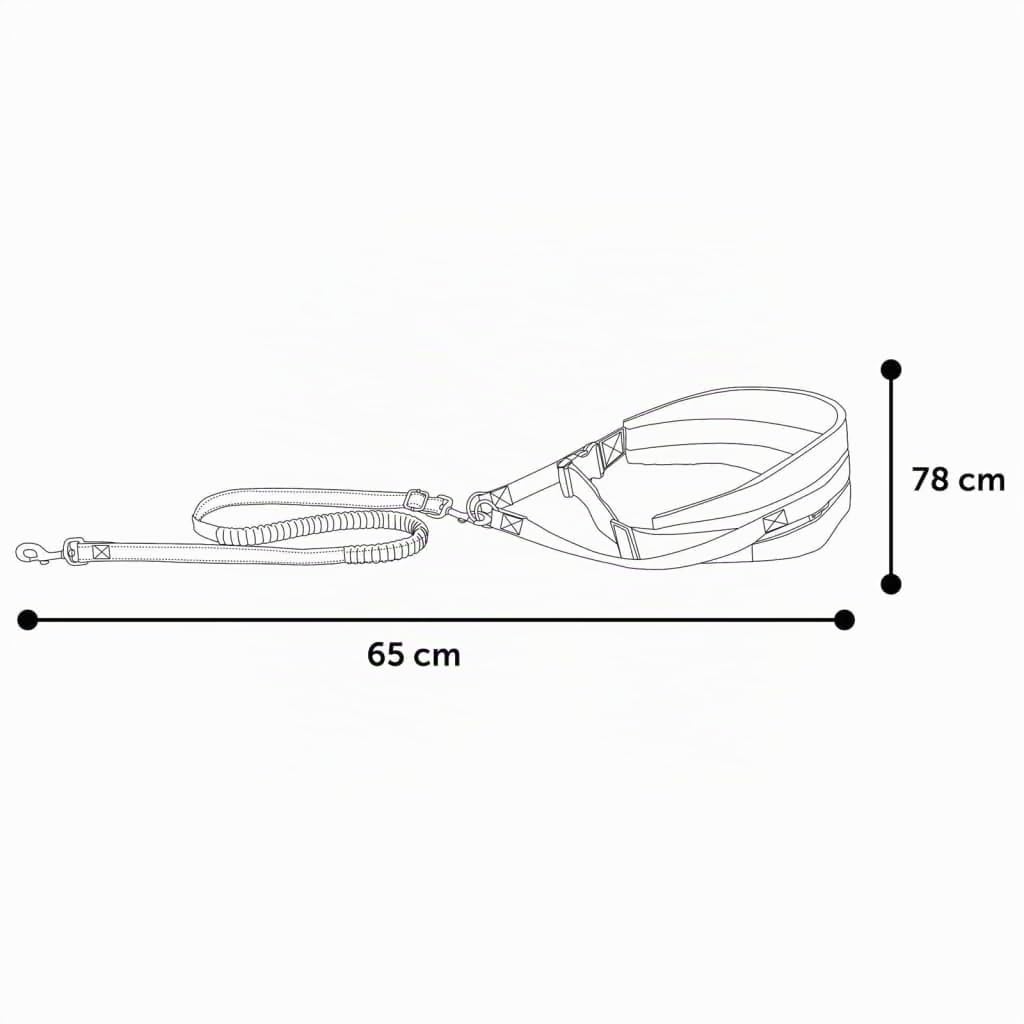 Flamingo Canicross Laisse pour Chien 140 cm