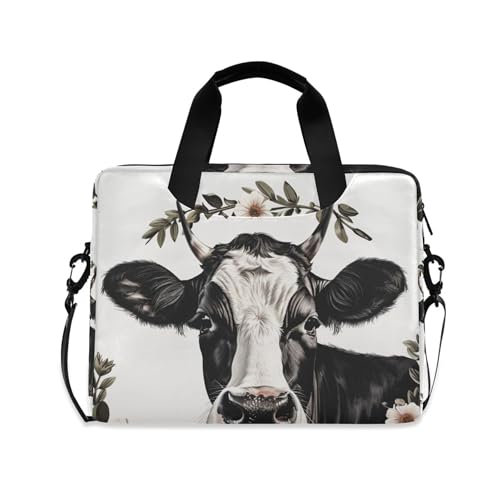 Maletín para portátil ALAZA con diseño de vaca 13-15.6 pulg
