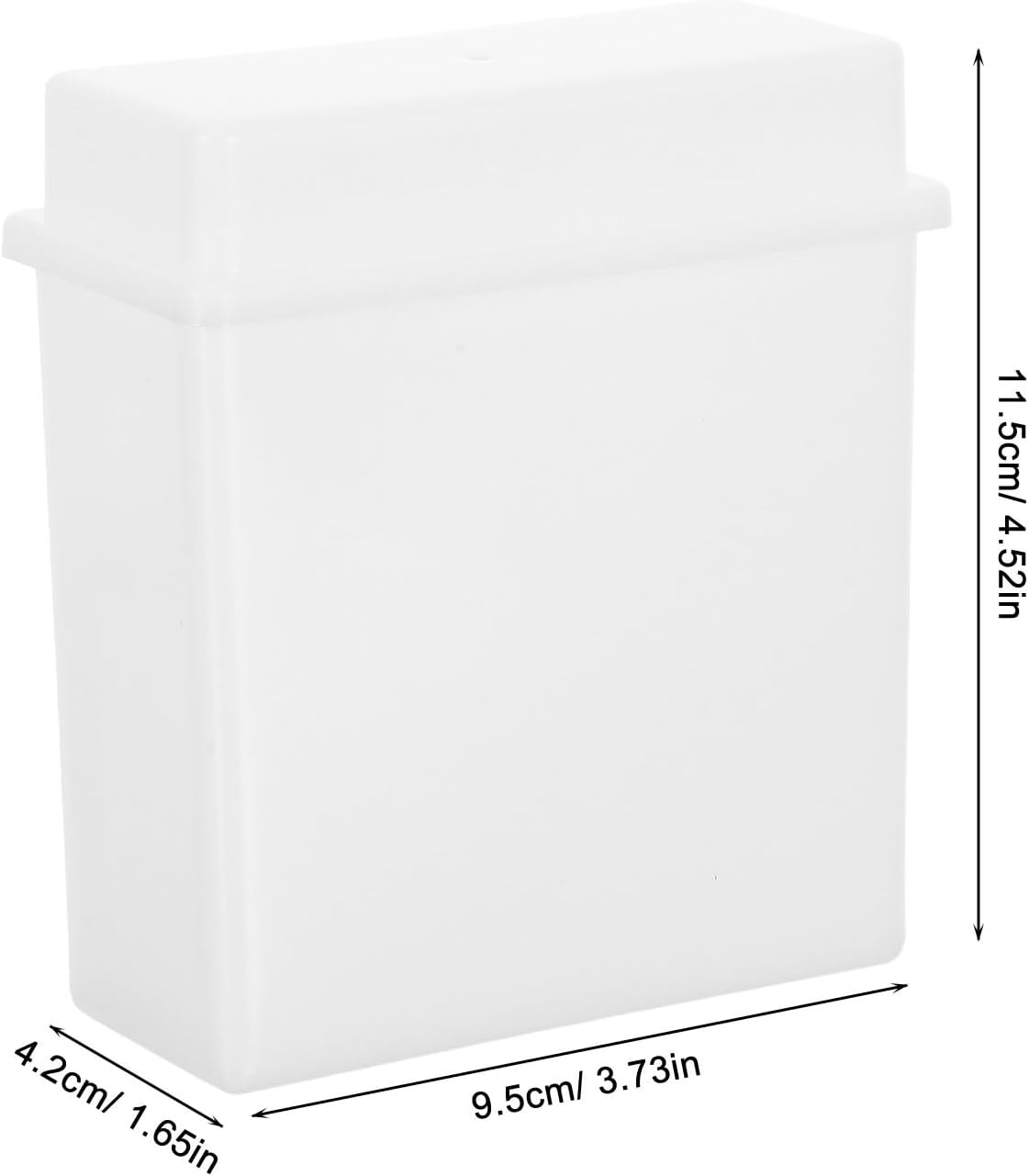 2pcs Lab Staining Jar with Rack for Microscope Slides, Plastic Vertical Slide Staining Case with Lid, Compact and Space-saving Design for Biology Equipment and Laboratory Use