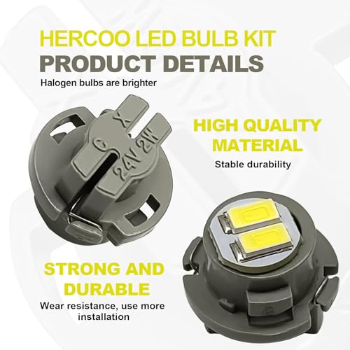 Kit de bombillas LED para control clima AC Dodge Ram 4 piezas miniatura 6
