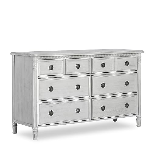 Image of Evolur Julienne 6 Double Dresser, Antique Grey Mist