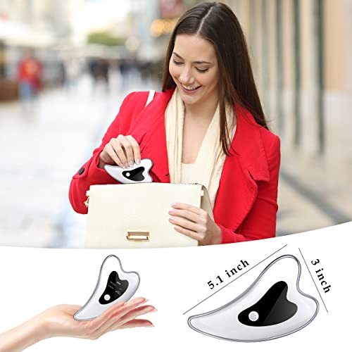 Gua Sha Facial Tools - Heated Electric Gua Sha - Safety Abs Face Sculpting Tool - Vibration Face Massager For Anti-Aging, Lift & Wrinkles, Eye/Face Puffiness, Double Chin, Tension Relief, Acupressure #TOP5