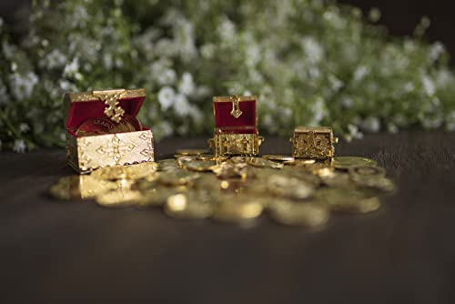 Ehv Wedding Unity Coins – Deluxe Handmade Wedding Coins With Beautiful Display Box – Traditional Wedding Keepsake Arras – Elegant Matrimonial Decorative Box With 13 Piece Coin Set (San Benito) #TOP6