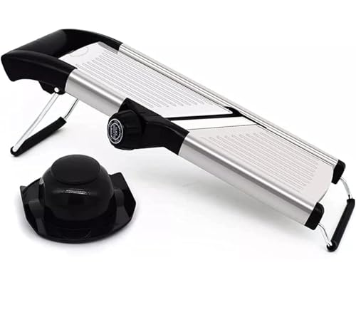 CasaNobile Mandolina per Verdure Professionale, Grattugia da Cucina Multifunzione, Tagliaverdure Manuale, Grattugia Julienne per Cipolle per Frutta, Verdura, Insalata e Alimenti.