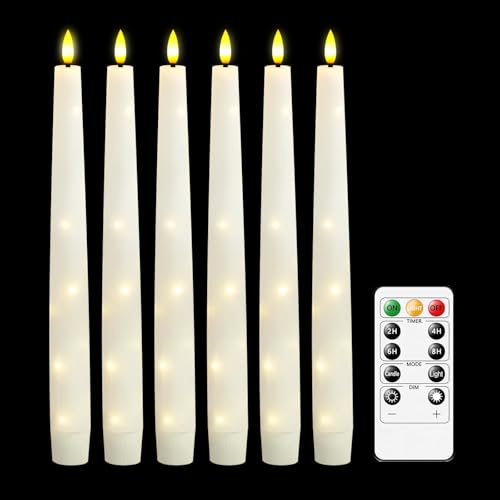 Bougies en cire véritable Nimiko chandeliers LED haut de gamme à télécommande
