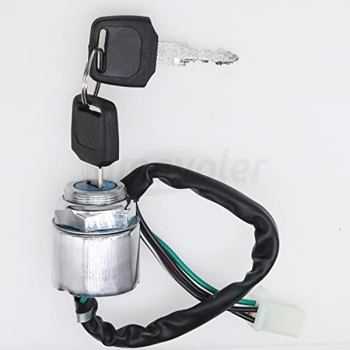 Image of 4 Wire 4 pin Ignition Key Switch Fit for Go Kart ATV Quad Dirt Bike Scooter Motorcycle. Perfect Replacement Accessories.