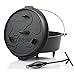 BBQ-Toro Dutch Oven seria Premium Kociołek żeliwny z uchwytem do unoszenia pokrywki, wypalony, różne rozmiary