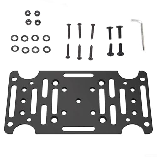 Soporte de montaje de buzón resistente, placa adaptadora de metal para postes de madera de 4 x 4, postes huecos, accesorios de instalación de buzones de correo al aire libre