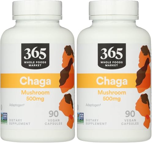 Image of 365 by Whole Foods Market, Chaga, 90 Count (Pack of 2)