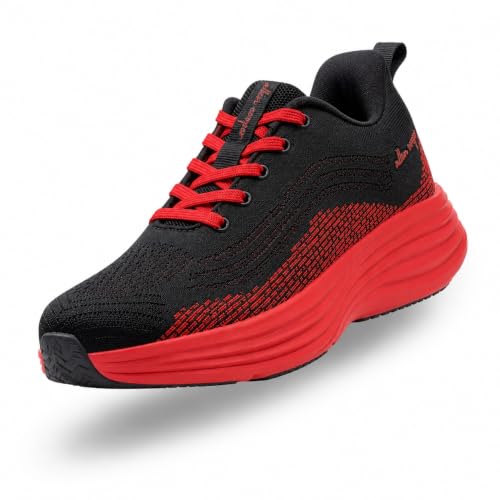 Image of Allen Cooper Men Running Shoes Lightweight Lace-Up Sports Walking Shoes with Cushioned Memory Foam