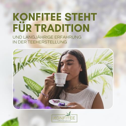 Konfitee Zistrosenkraut geschnitten 1000g I Zistrose fein geschnitten I Zistrosentee I Cistus Incanus I Naturprodukt I Frei von Zusätzen & Aromastoffen I Premium Qualität