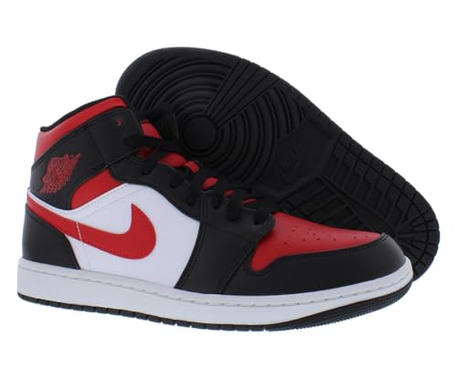 Nike Air Jordan 1 Mid - Black / Fire Red / White2