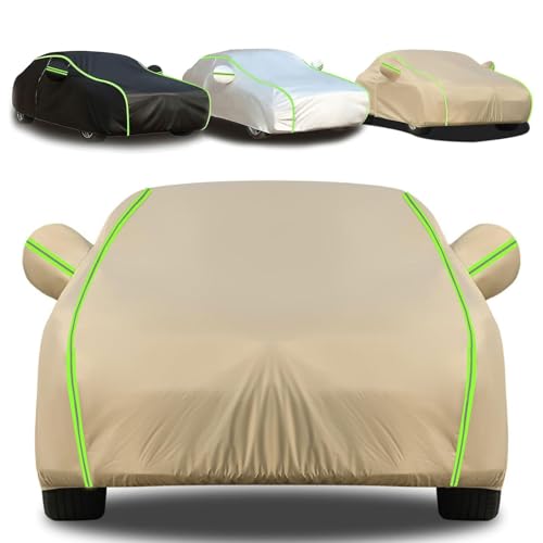 XMYAN Funda Coche para Chevrolet Camaro(2018-2021), Cubierta de Coche al Aire Libre Invierno Lluvia Impermeable Transpirable Resistente(Brown,para Chevrolet Camaro(2018-2021))