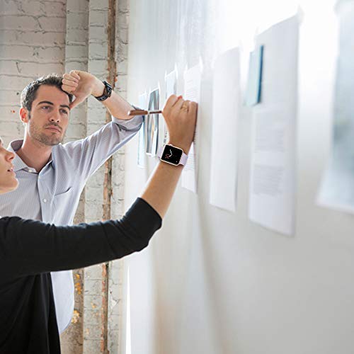 MITERV Compatible with Apple Watch Band 38mm 40mm 41mm Women Men Soft Silicone Sport Strap Replacement Wristbands with Classic Clasp for iWatch Series 8 7 6 5 4 3 2 1 Ultra SE 6Pack - Image 6