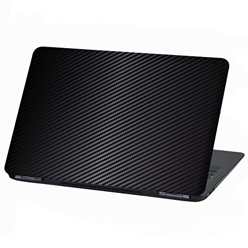 Image of SUNBIRD Laptop Wrap Carbon Fiber Cover Waterproof Film Notebook Sticker Self-Adhesive Vinyl Skin Sticker (12-18 Inches, LP25 Carbon Black)
