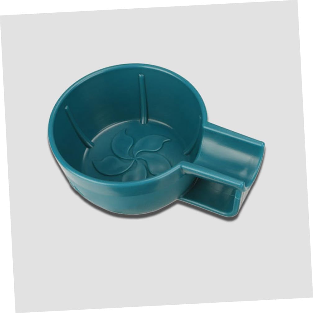 Blue Plastic Shaving Cream Bowl with Wide Mouth Thickened Non-slip Shaving Soap Bowl for Men and Lathering
