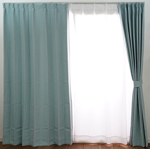 スミノエ カーテン ブルー 100×178cm セーラ 遮光 アレルブロック V1301