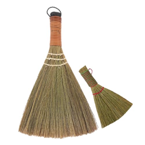 SUPVOX Mini Broom Handheld Folding Small Broom for Household Crabgrass Remover Tool Portable Hand Brush