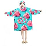 Design élaboré : le sweat à capuche est fabriqué à partir de deux couches de tissus confortables et doux, confortable et chaud. Il y a une grande poche avant pour cacher la télécommande TV, les collations, le téléphone et la manette de jeu.