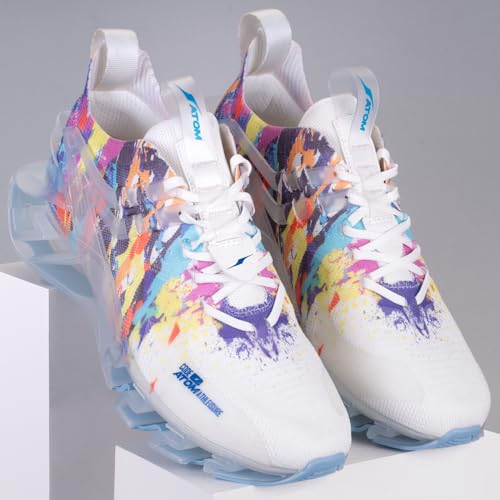 Image of ATOM Men's Phantom Multicolor Sneakers | Stylish & Comfortable Casual Sneakers with Breathable Air Mesh | All-Day Comfort