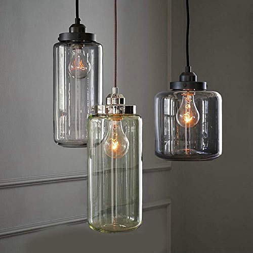 Lustre parfait rétro multicolore avec combinaison 3 têtes en verre suspendu
