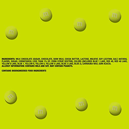 M&M’s Electric Green Milk Chocolate Candy, 5Lbs Of M&M's In Resealable Pack For Candy Bars, Halloween Trick Or Treat Favors, Birthday Parties, Dessert Tables & Diy Party Favors #TOP6